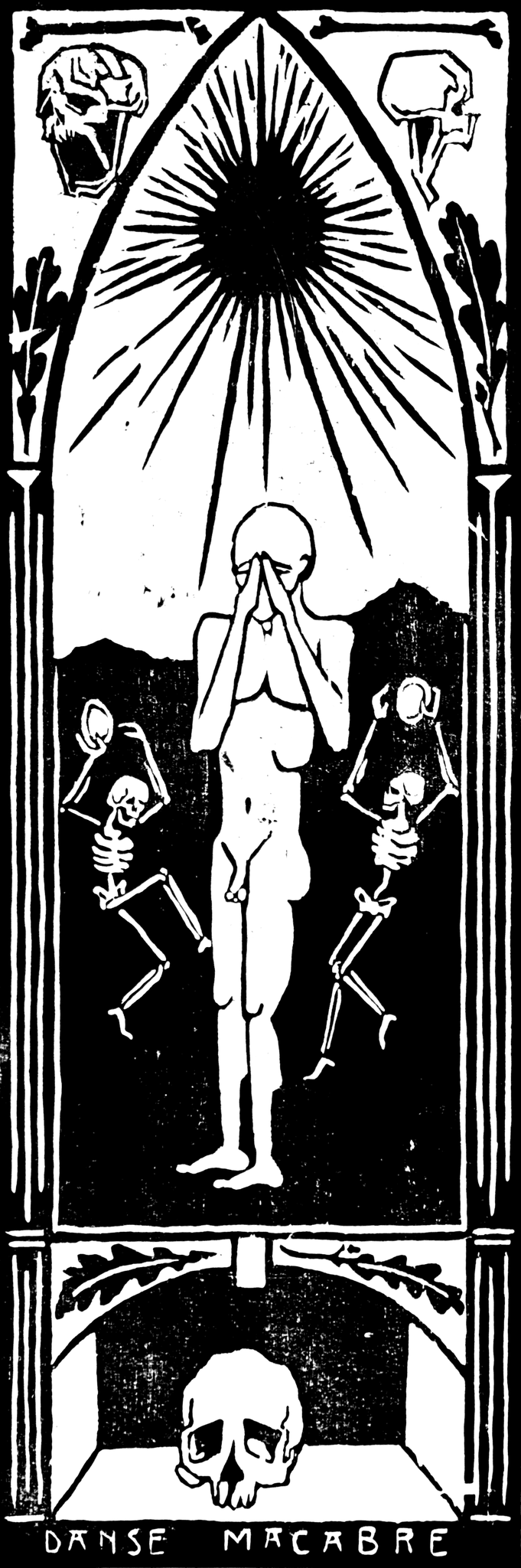 Marcel van Beek: »Danse macabre« | Holzschnitt | 70 x 49 cm | 2014