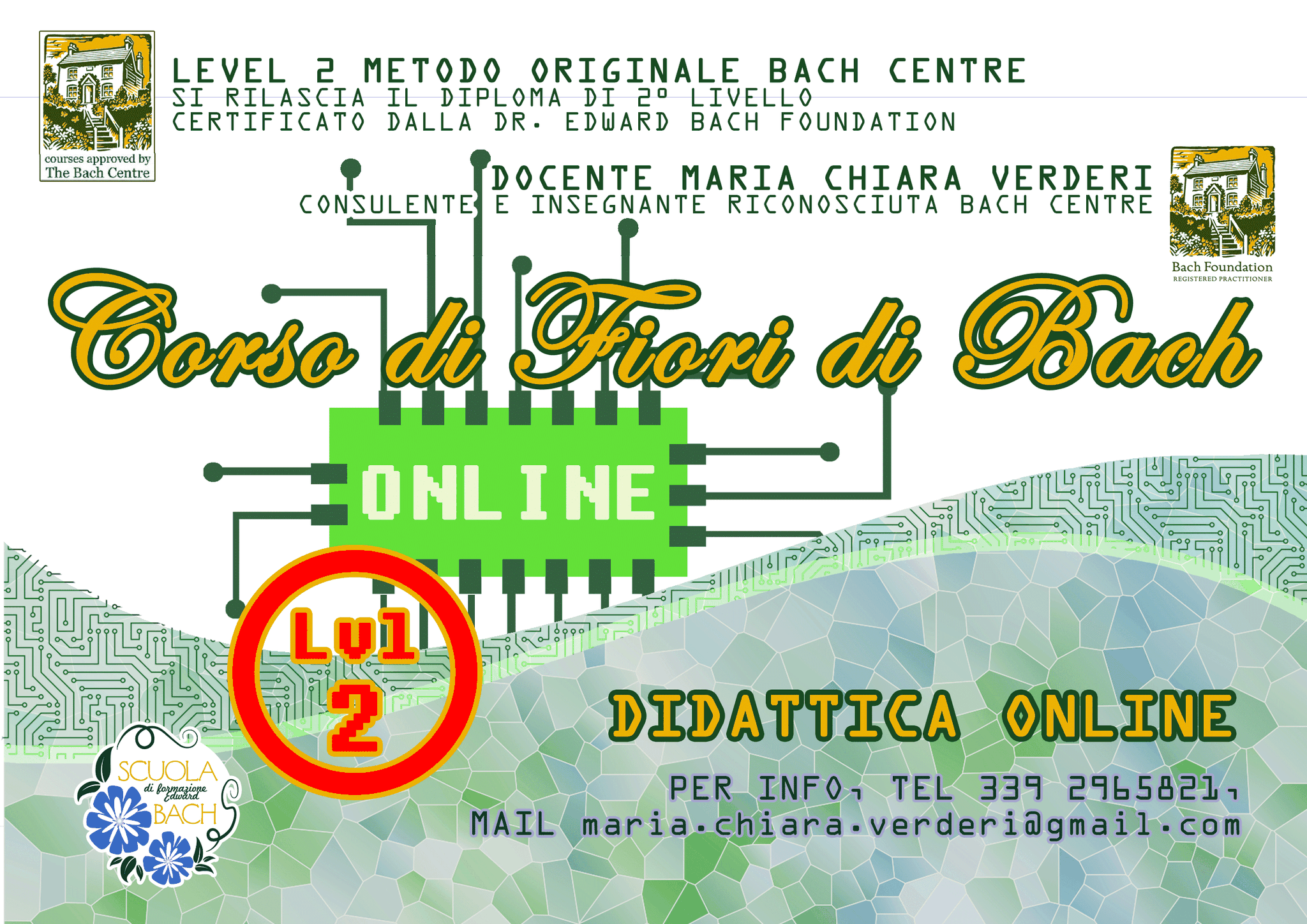 Milano, ONLINE, fine iscrizioni 16 Ottobre, Primo incontro su Zoom 30 Ottobre 2025, Corso di Secondo Livello Fiori di Bach