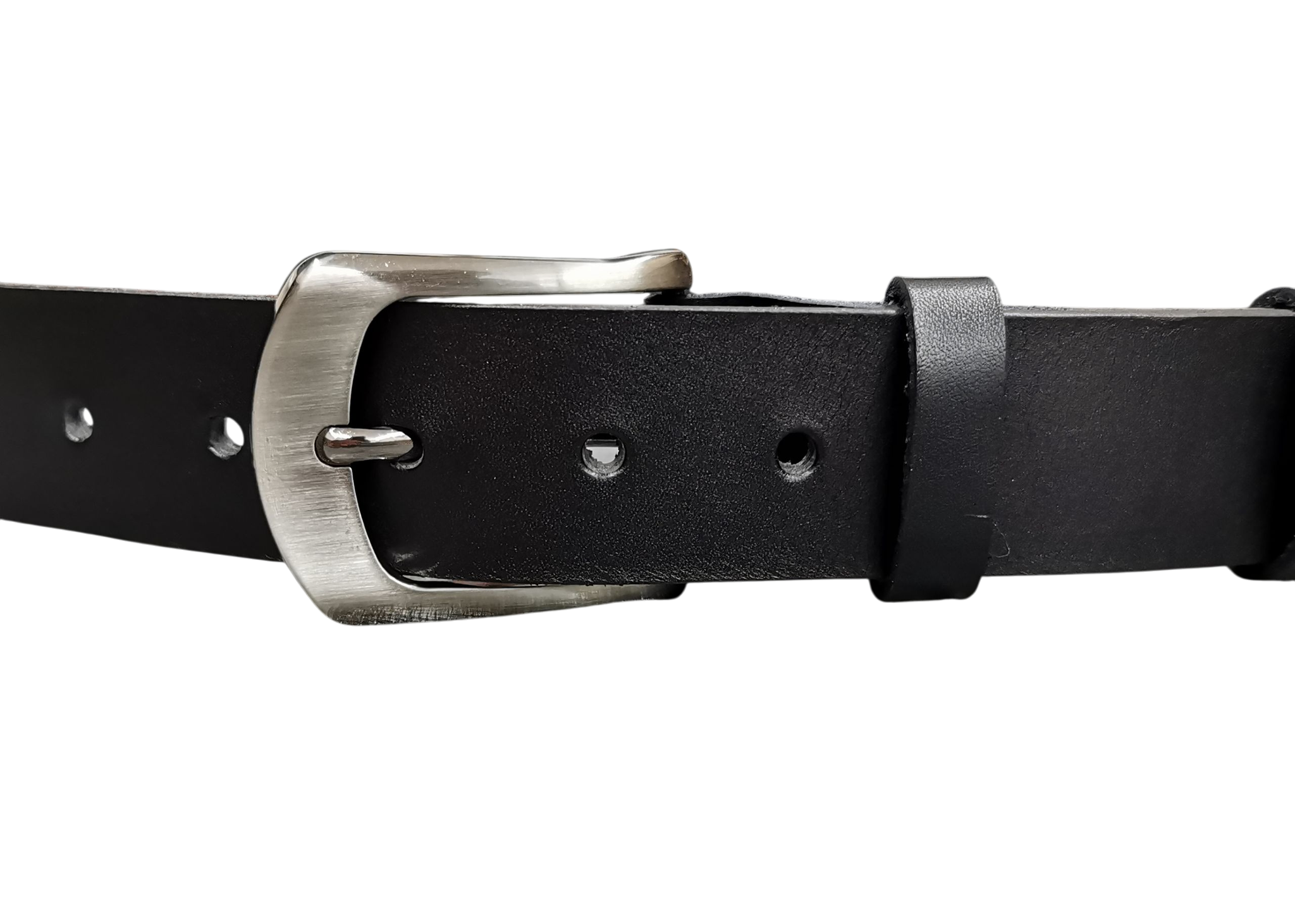 cintura in cuoio nero
