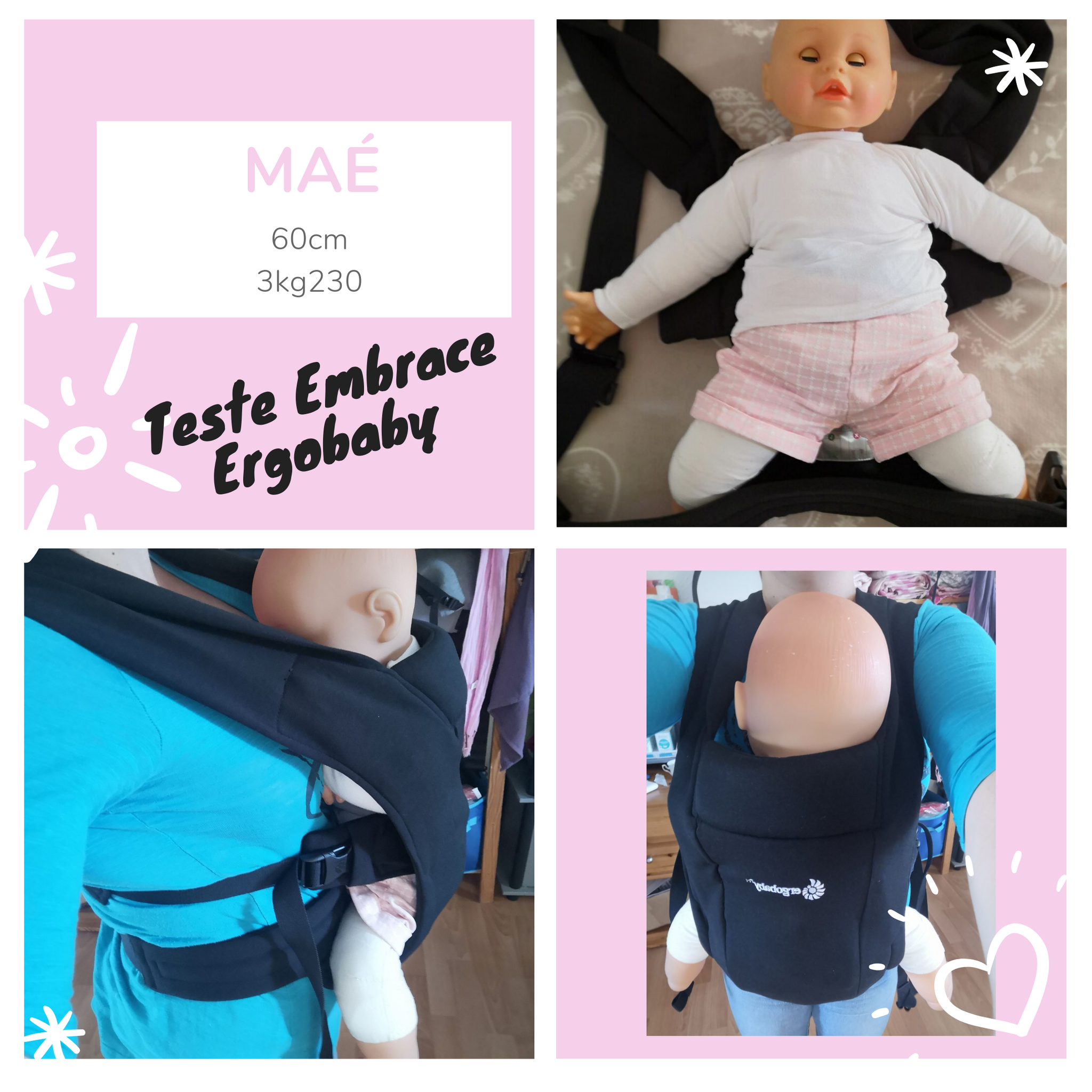 Ergobaby Embrace Les Ateliers de PtitBout portage physiologique