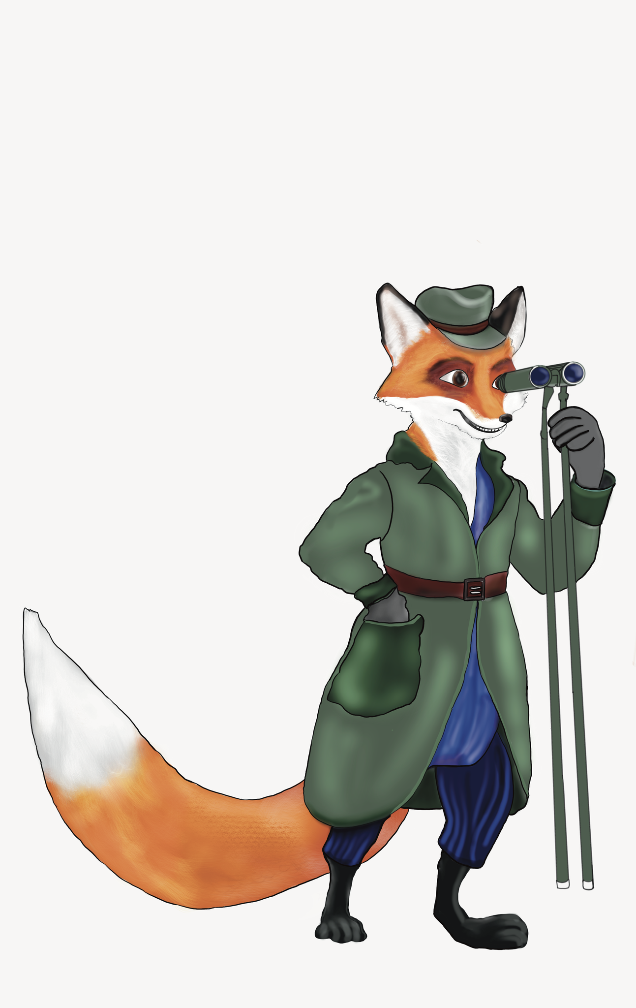 Fox for David; digital painting; procreate