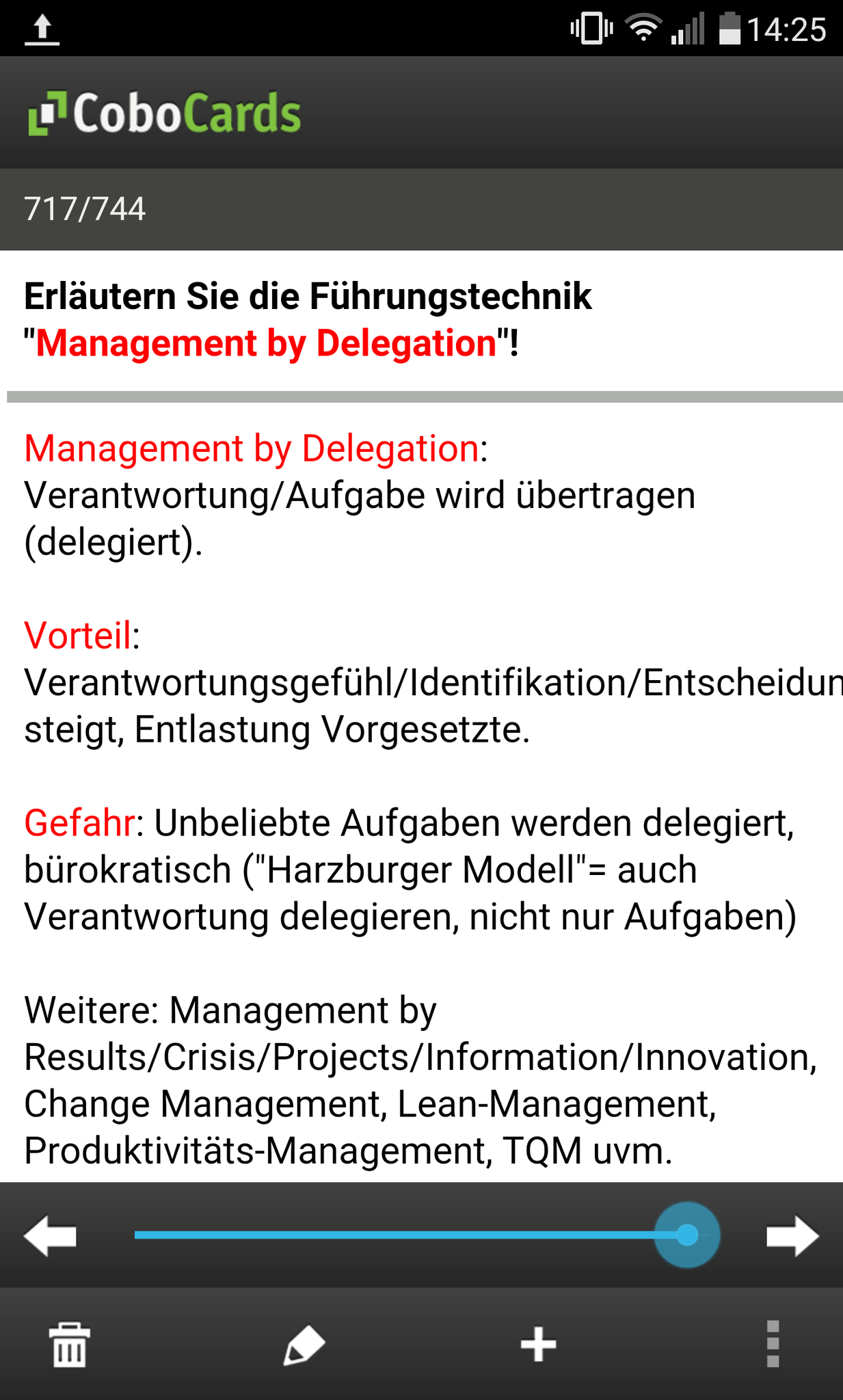 Beispielkarten in der App
