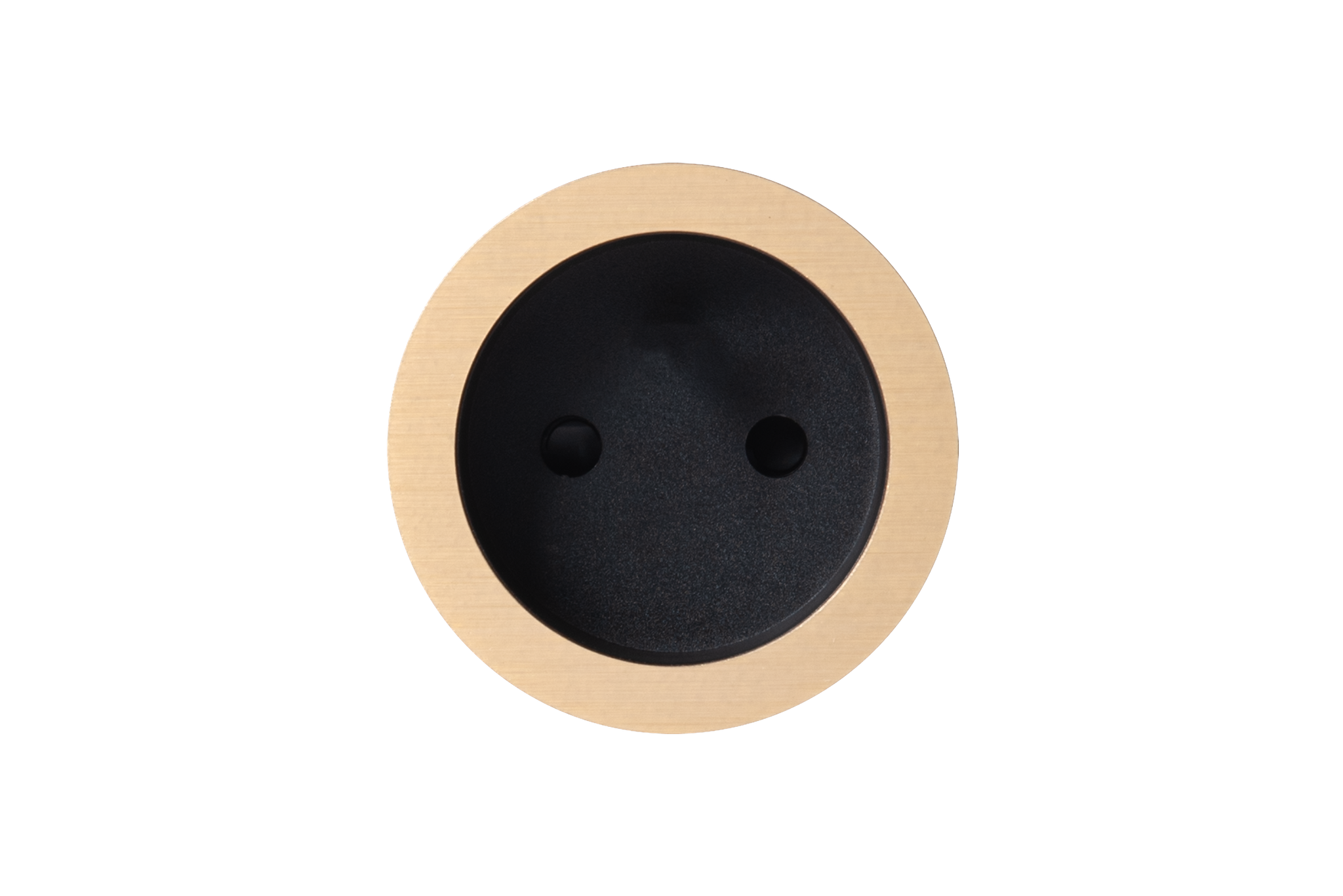 brushed brass | black cup