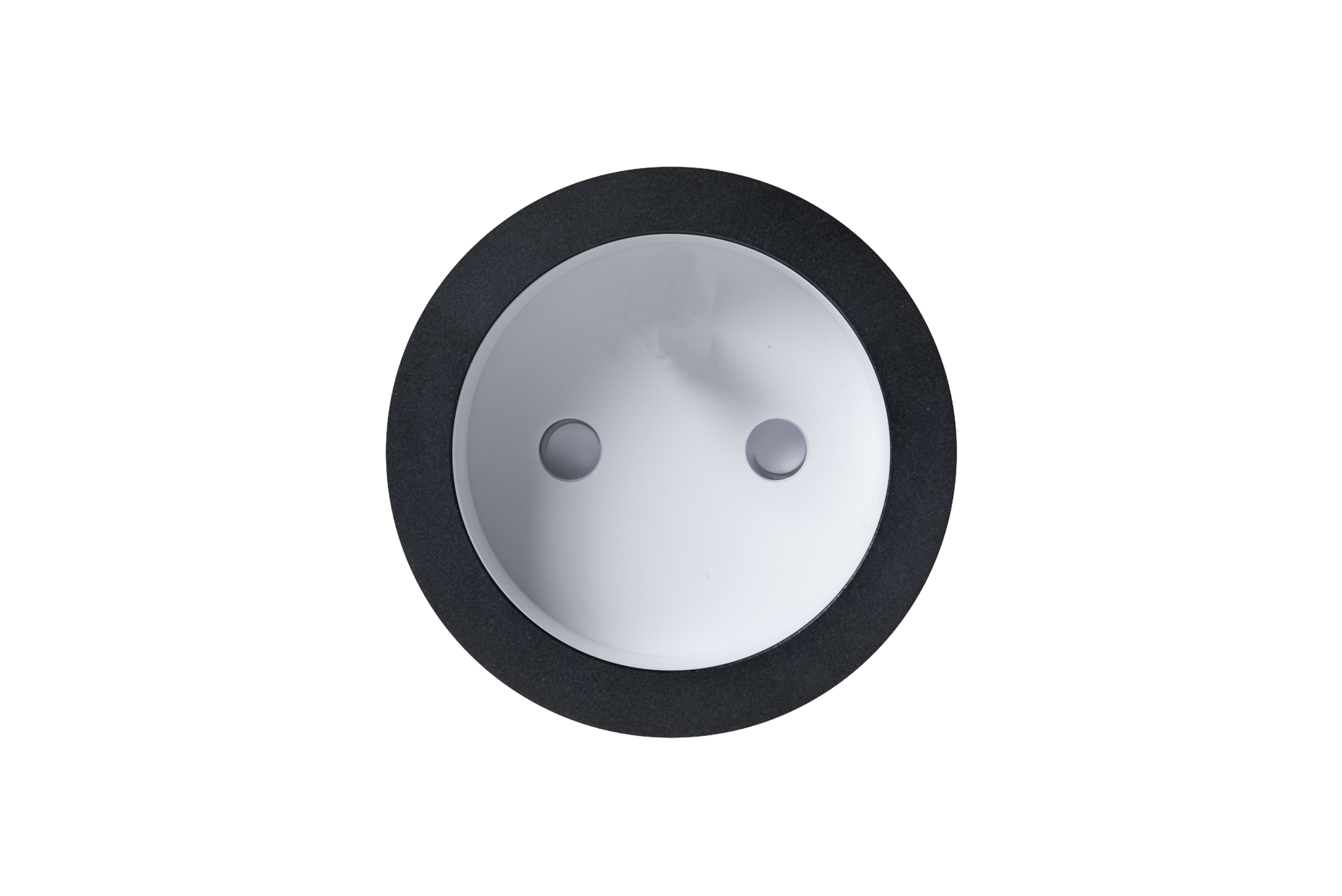 black anodized | white cup