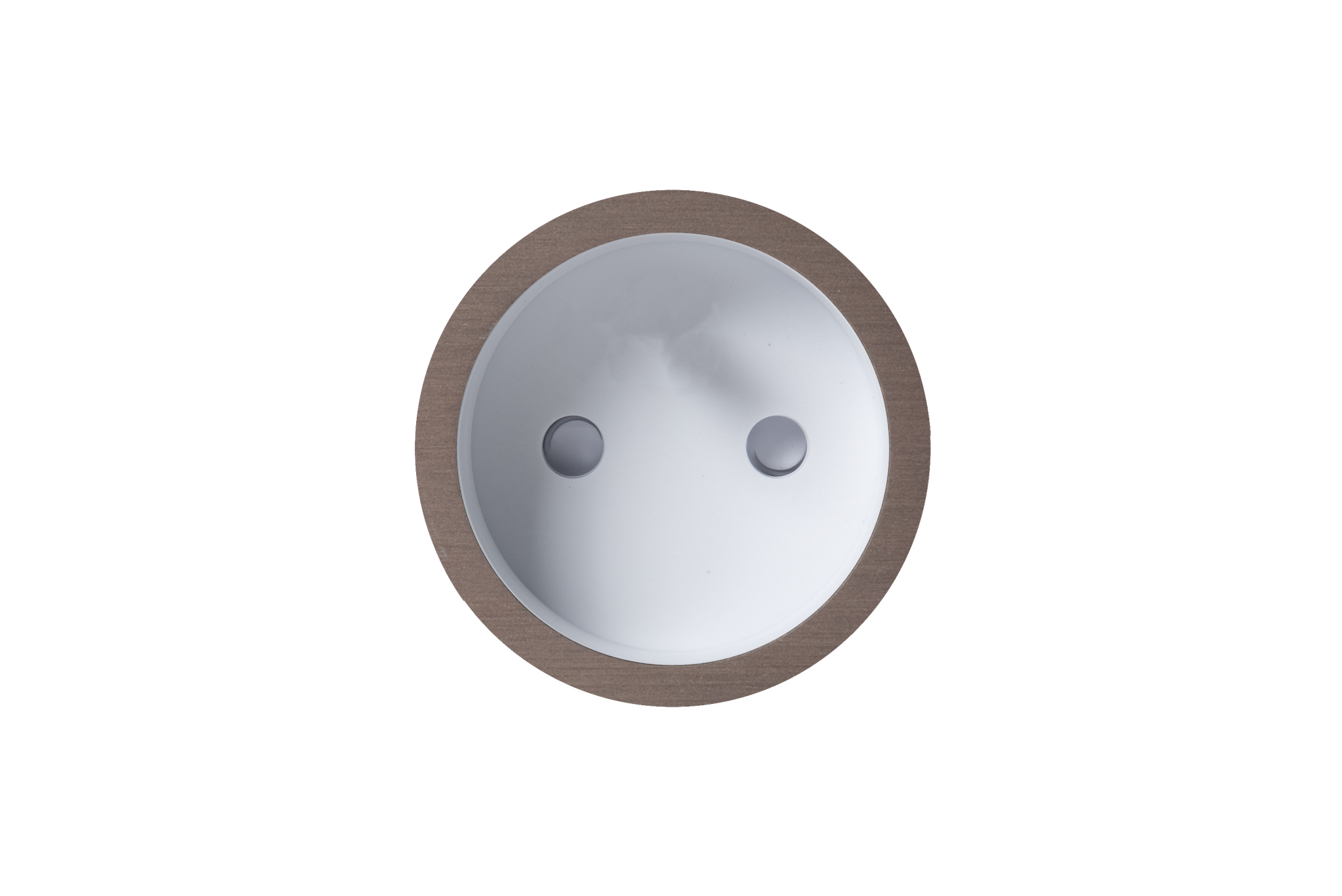trimless | dark bronze | white cup 