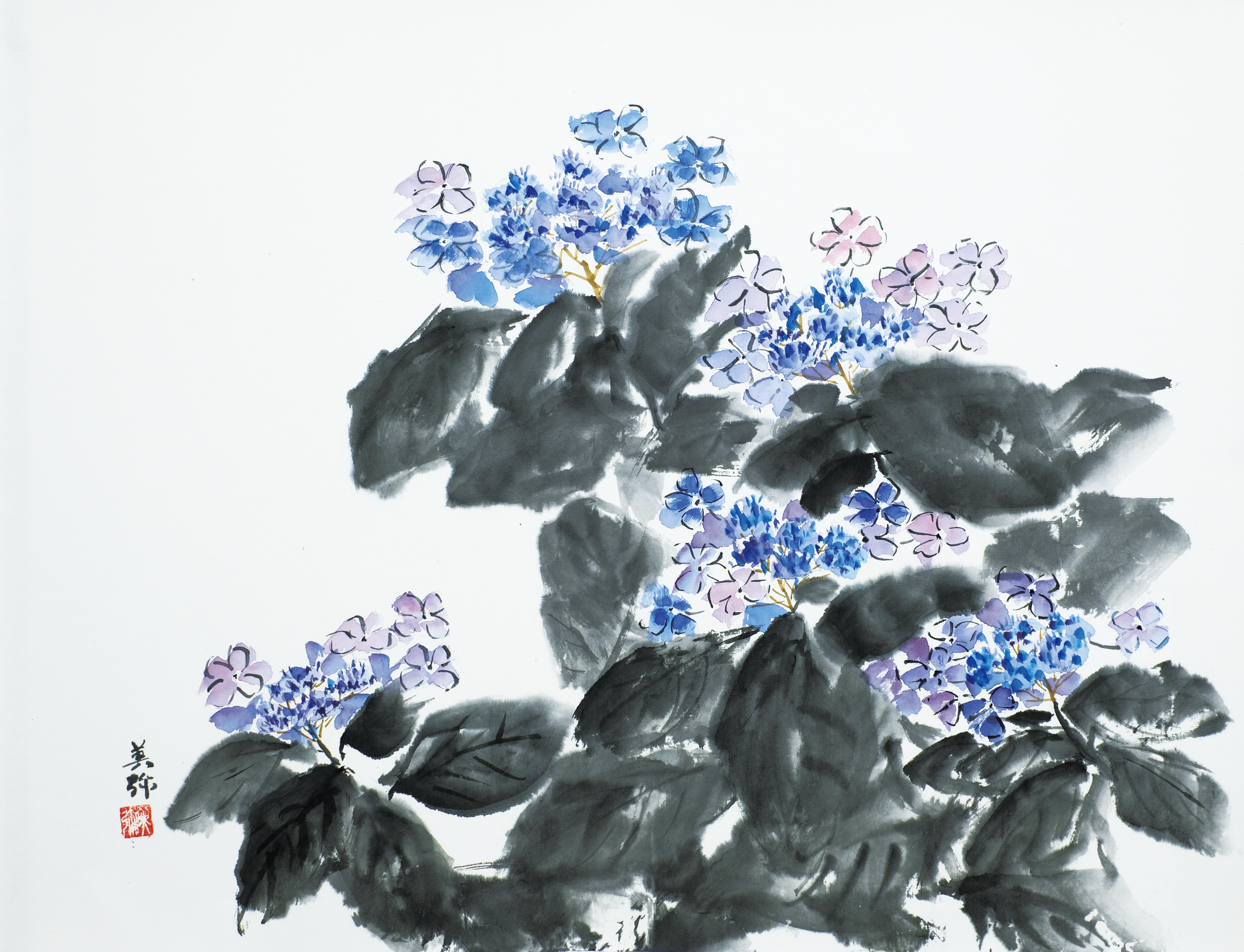 紫陽花　F10