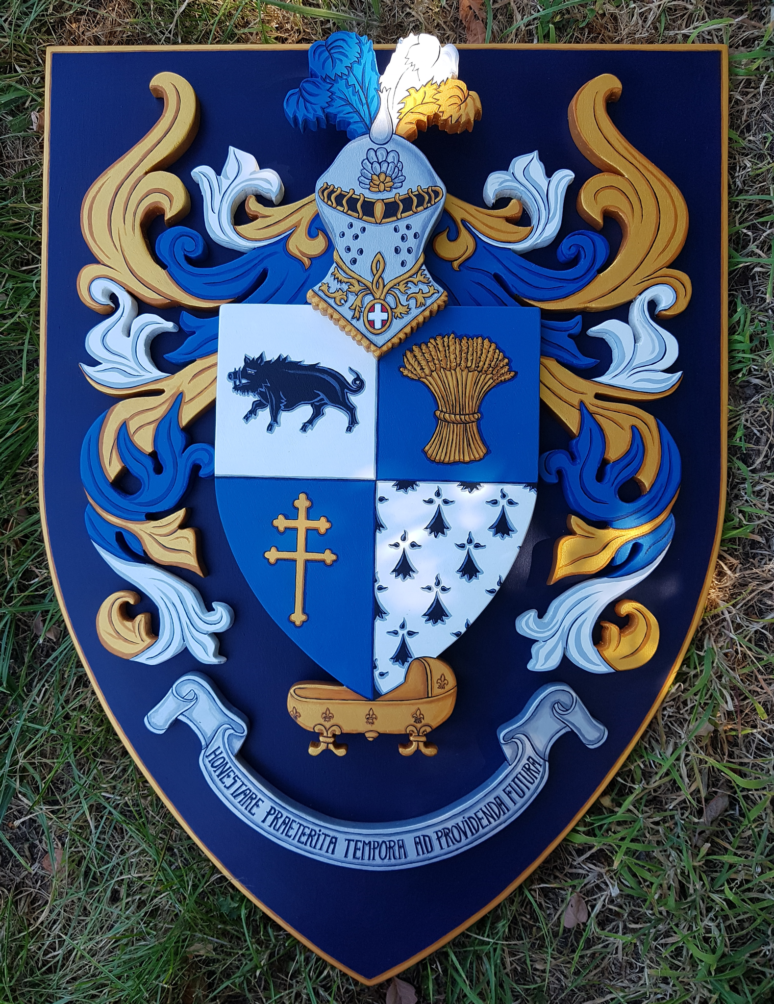 Armoiries de famille 50 x 70cm en relief