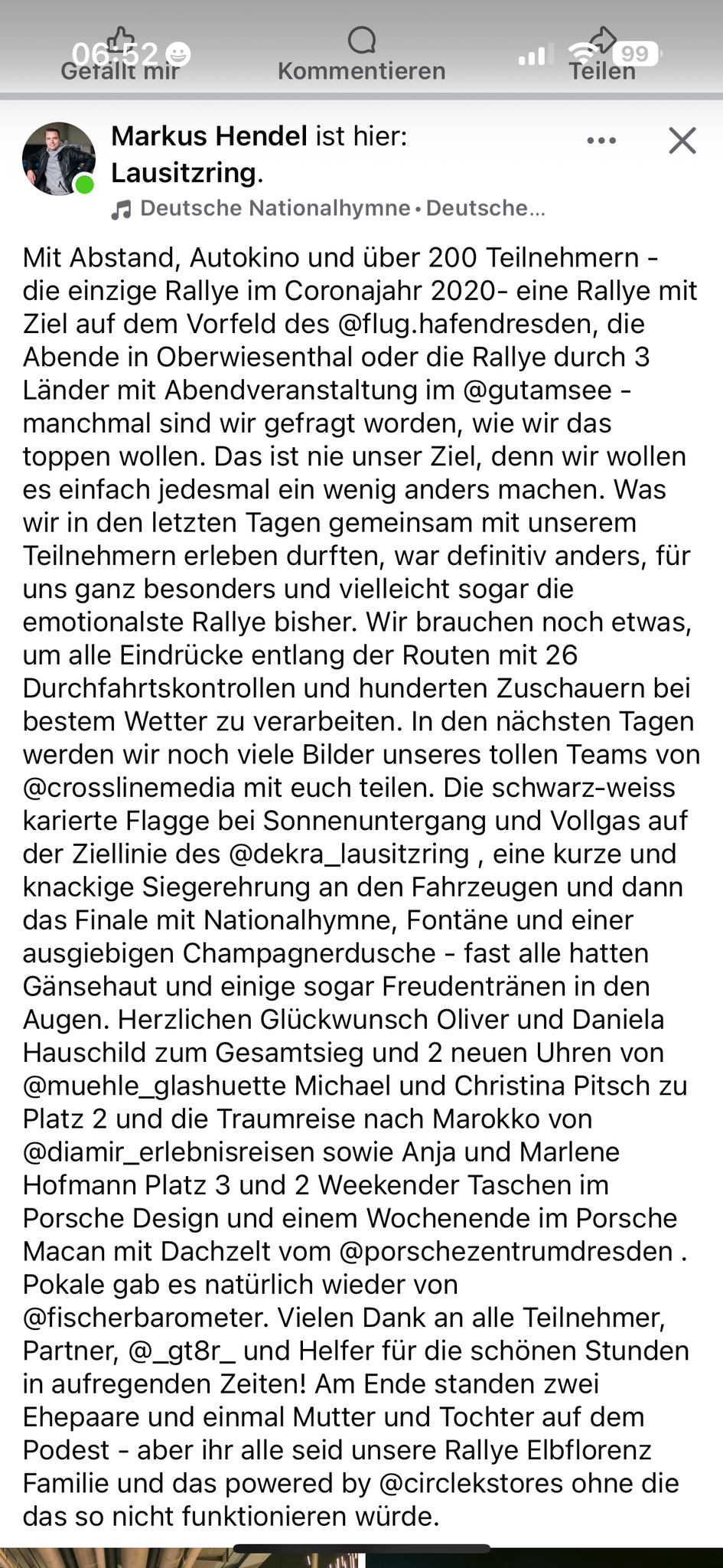 Quelle: crossline media/Rallye Elbflorenz