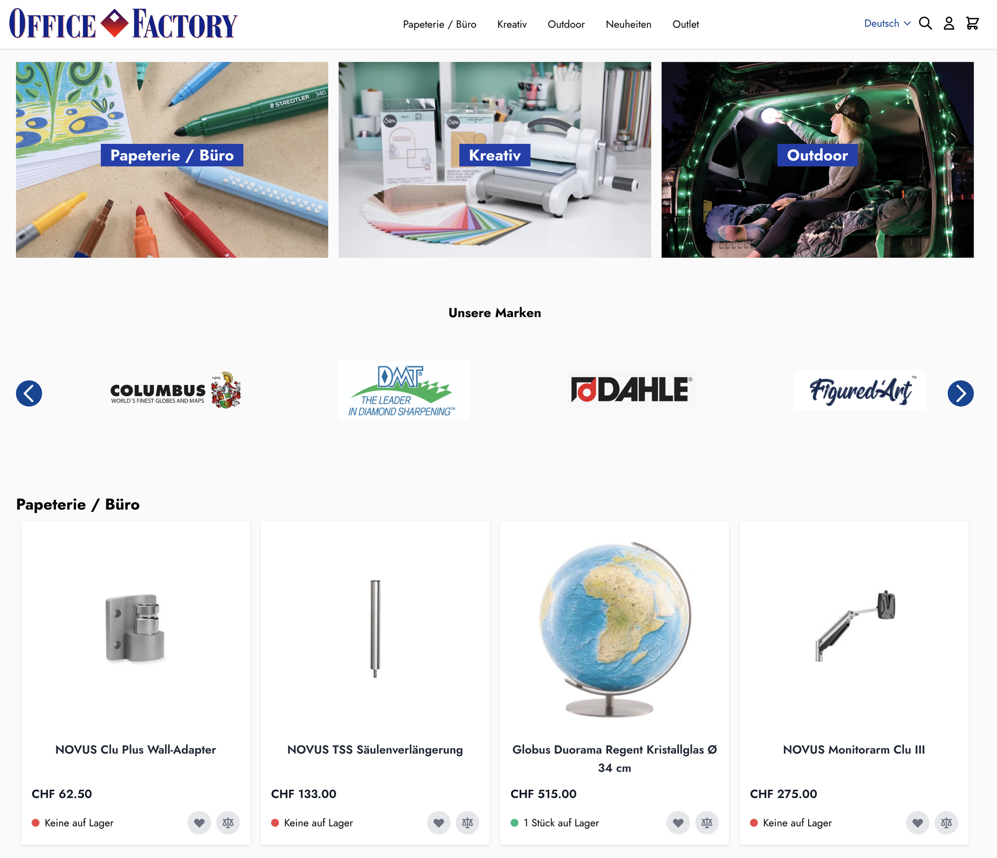 Neu unser Händler Online Shop zum informieren und bestellen
