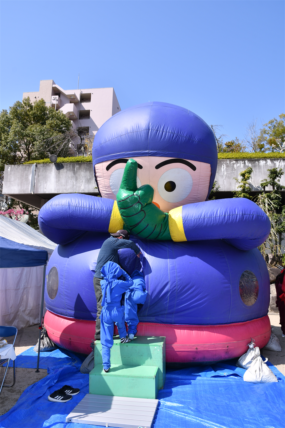 忍者ふわふわ　大阪天満宮 本殿北側エリア