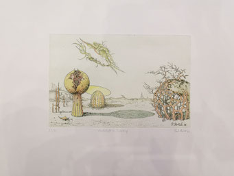 Paul Struck, "Landschaft in Erwartung", 20 x 30 cm, Lithographie auf Büttenpapier, nummeriert, limitiert und handsigniert, 99,-€