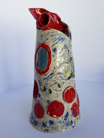 Lighthouse Abstracted, Keramik H 28 cm Ø 10 cm