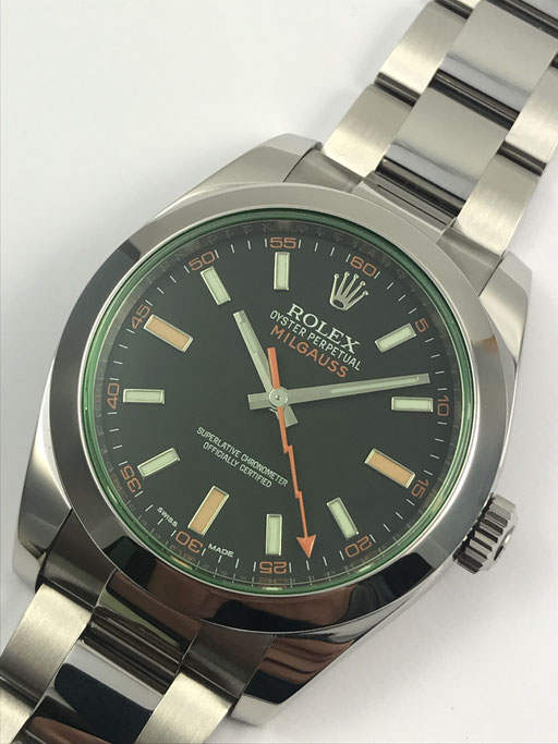 ROLEX MILGAUSS REF: 116400 GV FULL SET VON 9/2014 