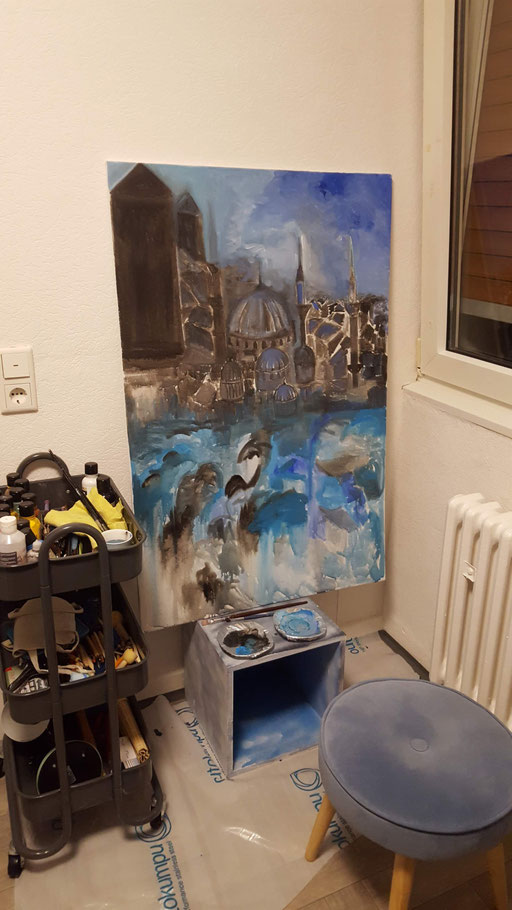 Malerei Istanbul Nostalgie atelier-sogut Krefeld 