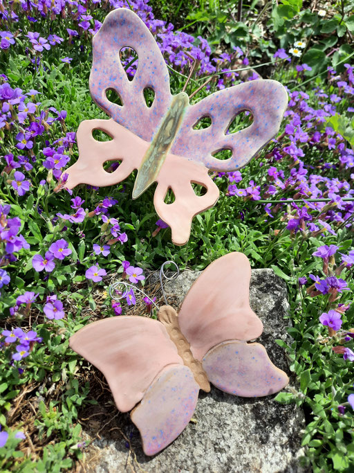 Gartenstecker Schmetterlinge