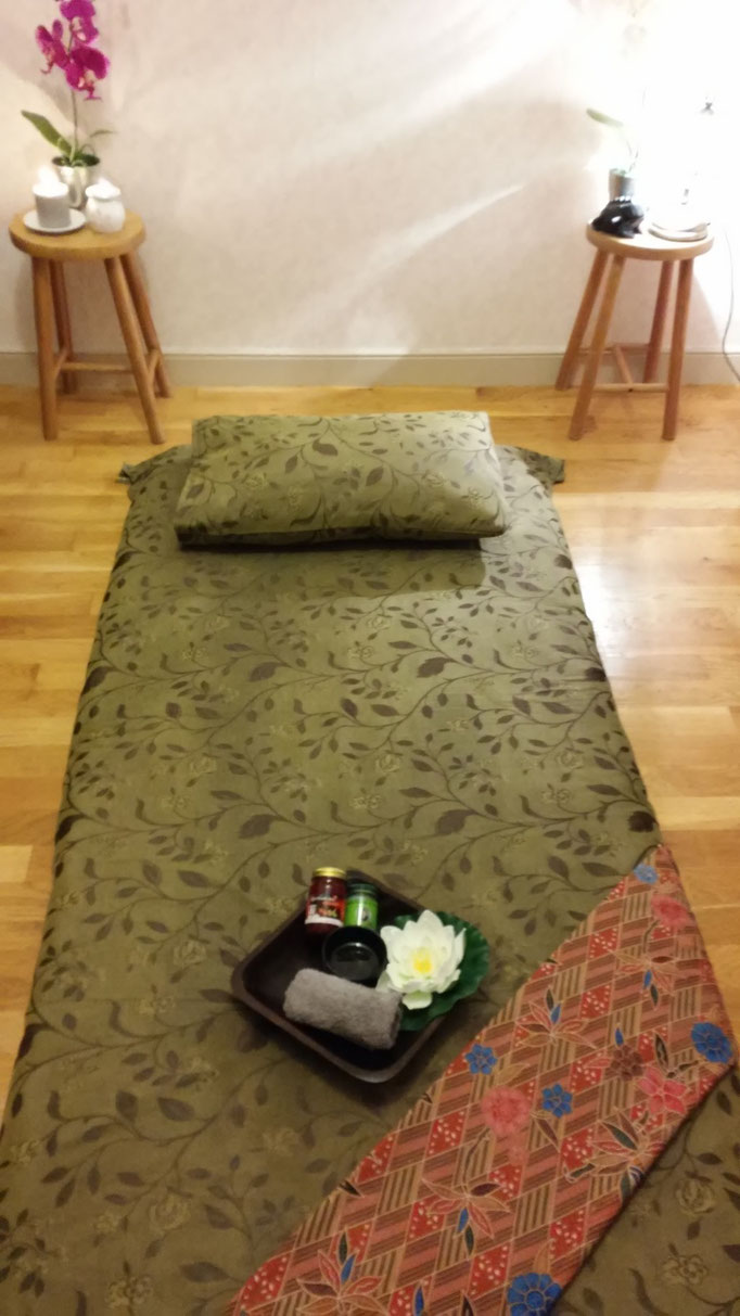 Le futon pour un massage Thaï