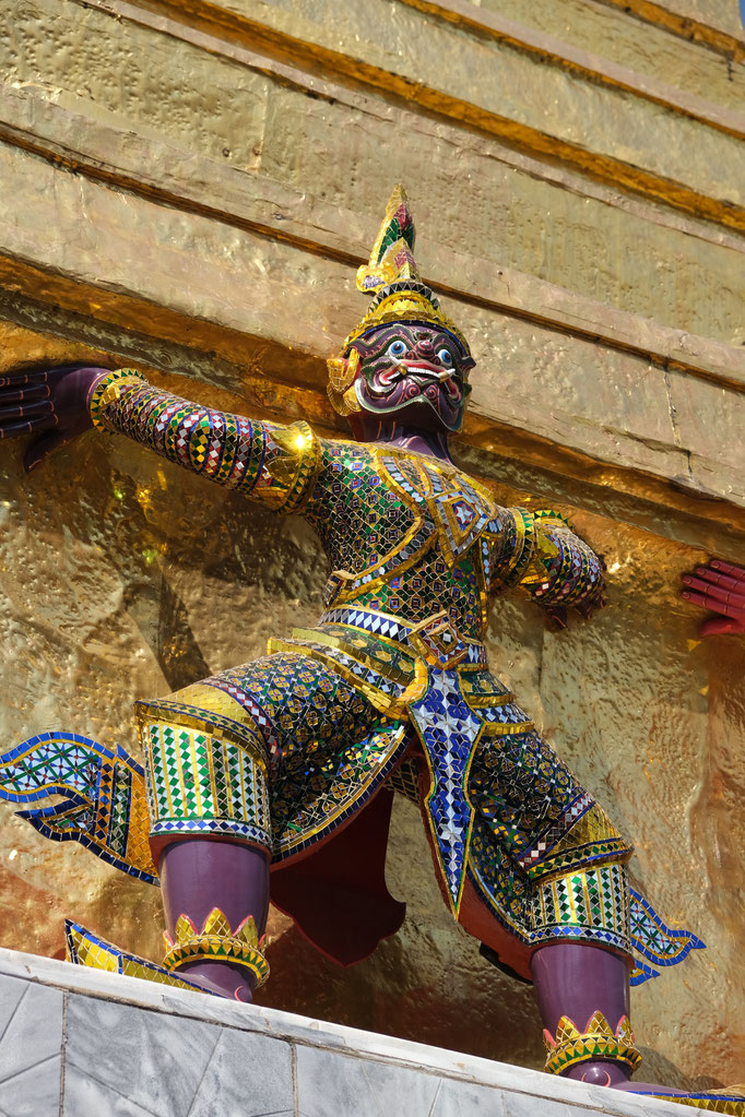 Wat Phra Kaew, temple à Bangkok, Thaïlande