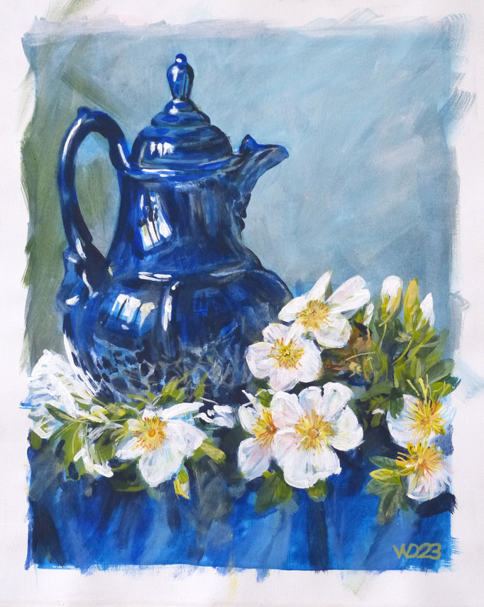Henkelkrug- 44 x 54 cm   Acrylfarbe auf Leinwand  90.00 €