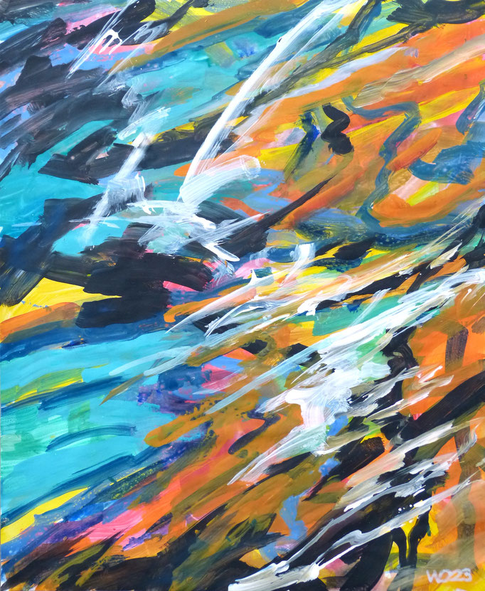 A62 - 59 x 49 cm  Acrylfarbe aufs Papier    50.00 €