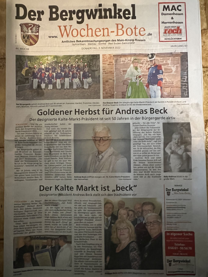 Zeitungsberichte