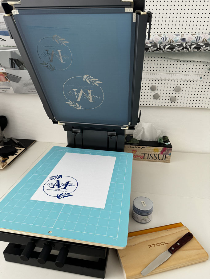 Marina CréaMaker - transfer du logo sur papier