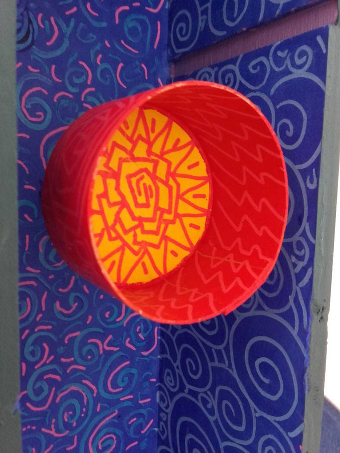Sol y Luna XXV 39x12x11 cm  Acrylique sur bois. 2017