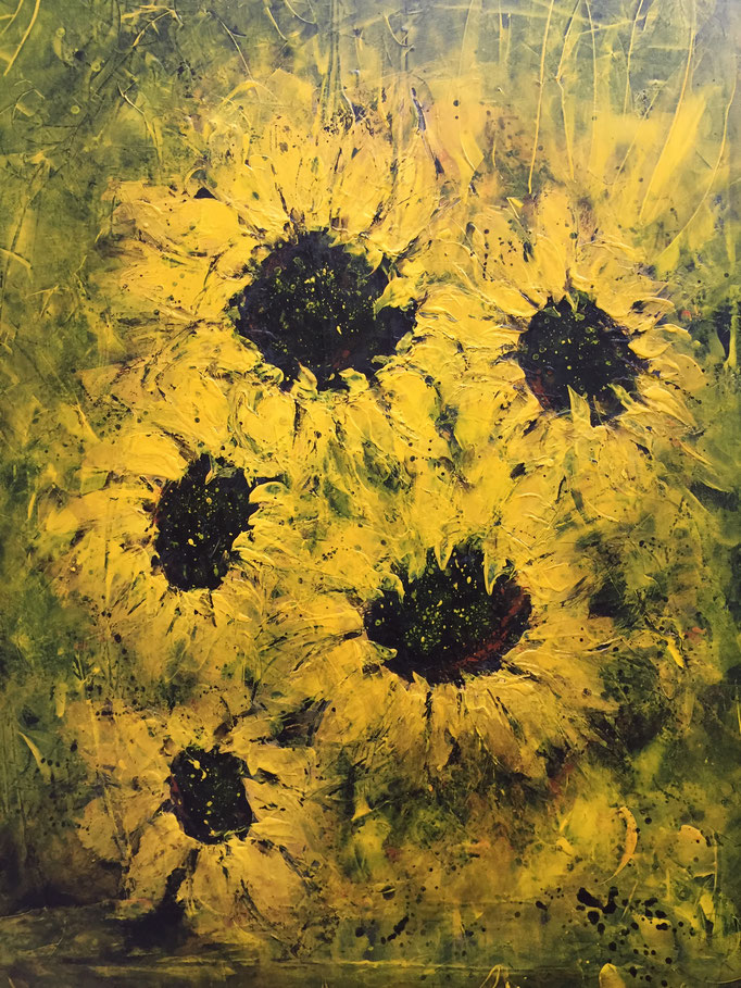 Acryl-Mischtechnik, Format 100x80 Privatbesitz