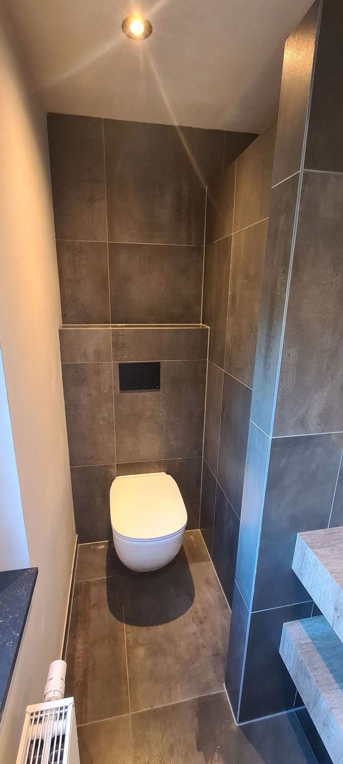 BTK Tegelzetters Venlo - eindresultaat nieuw te realiseren badkamer te Simpelveld
