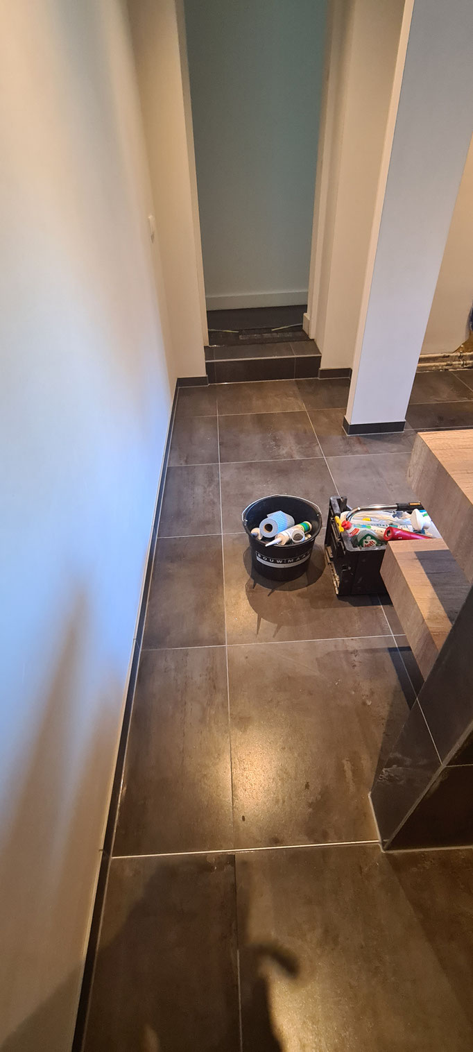 BTK Tegelzetters Venlo - eindresultaat nieuw te realiseren badkamer te Simpelveld