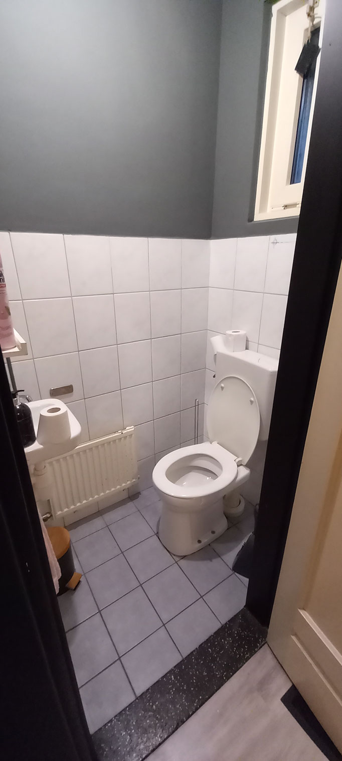 BTK Tegelzetters Venlo - renovatie toilet te Venlo - oude situatie
