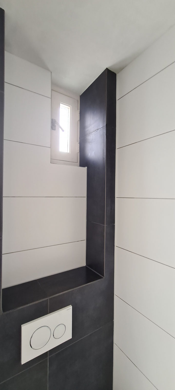 BTK Tegelzetters Venlo - tegelwerk toilet te St Odiliënberg