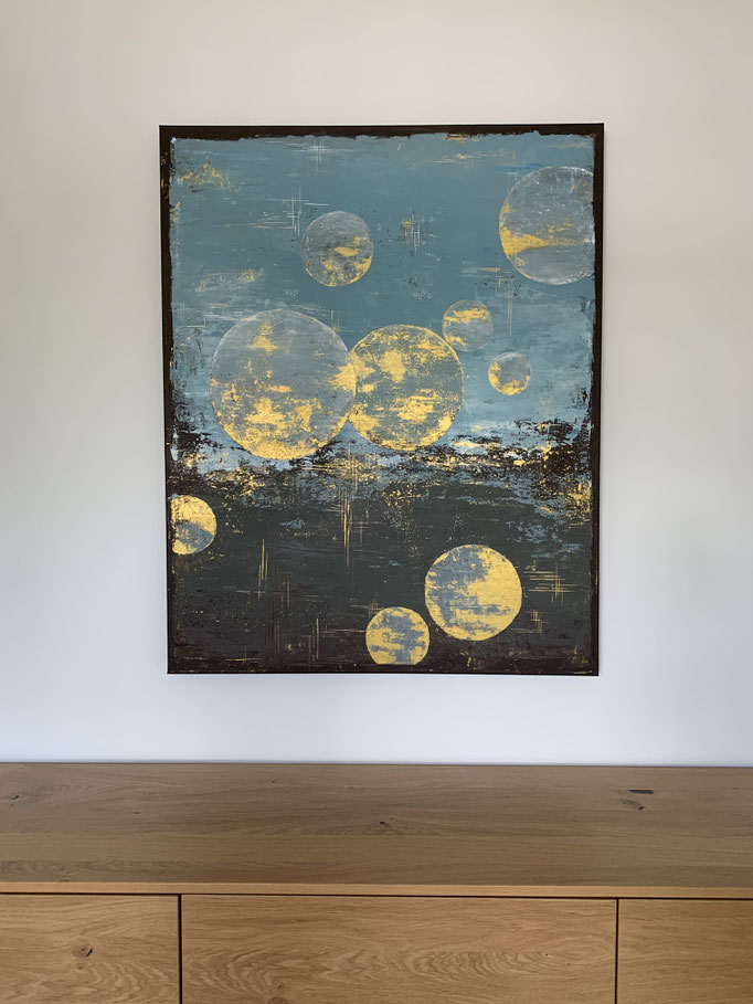100x80x3,5 Acryl auf Leinwand