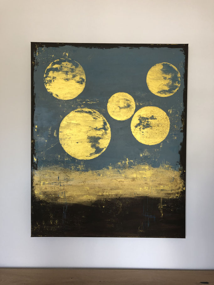 100x80x3,5 Acryl auf Leinwand
