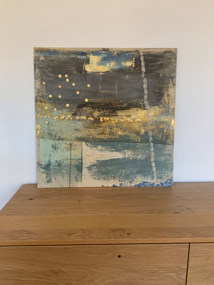 60x60 Acryl auf Malpappe