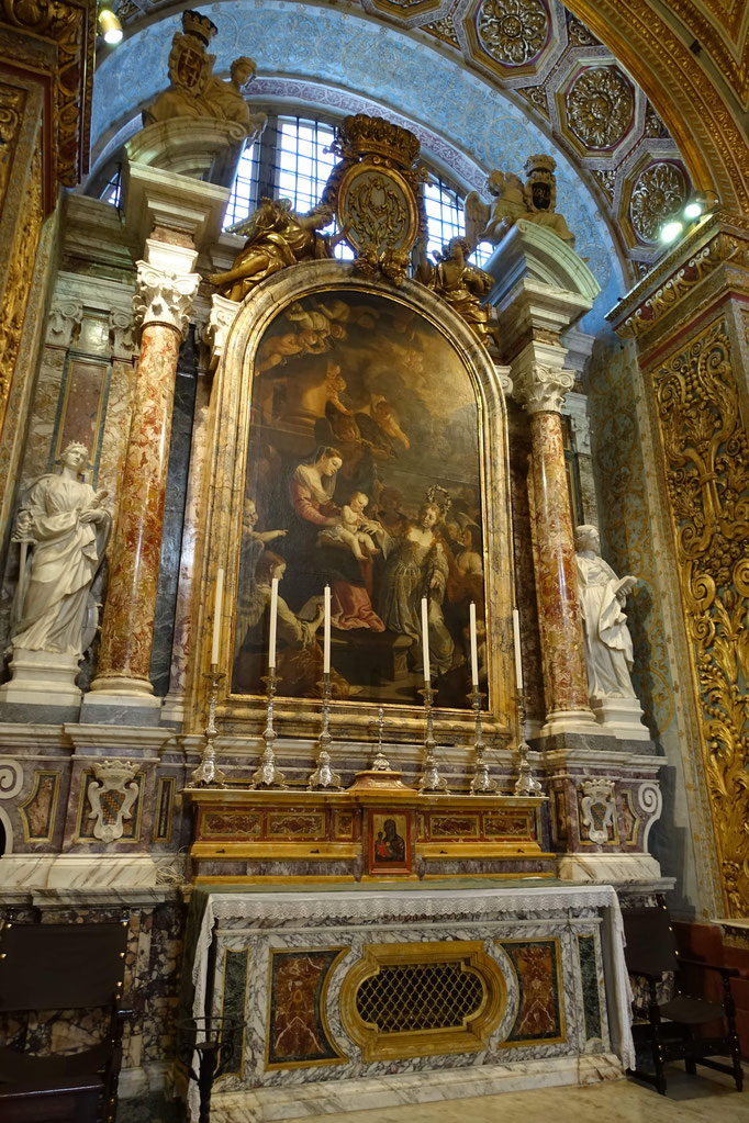 St John's Co-Cathédral : chapelle de la Langue de l'Italie