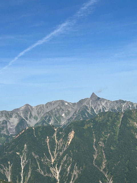 穂高連峰と槍ヶ岳