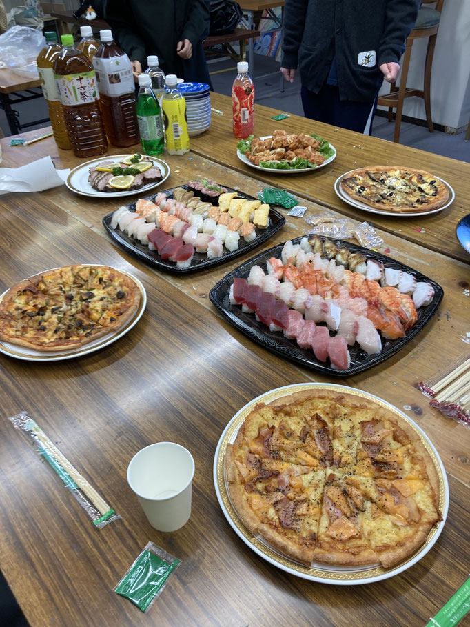 受験生を労う祝賀会！一年間の締めくくりでもあります。