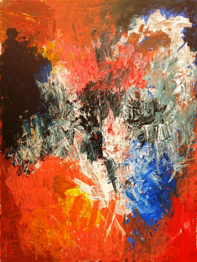 Johanna Schott // Adler // Acryl auf Papier // 52,5 x 71,5 cm // 2019