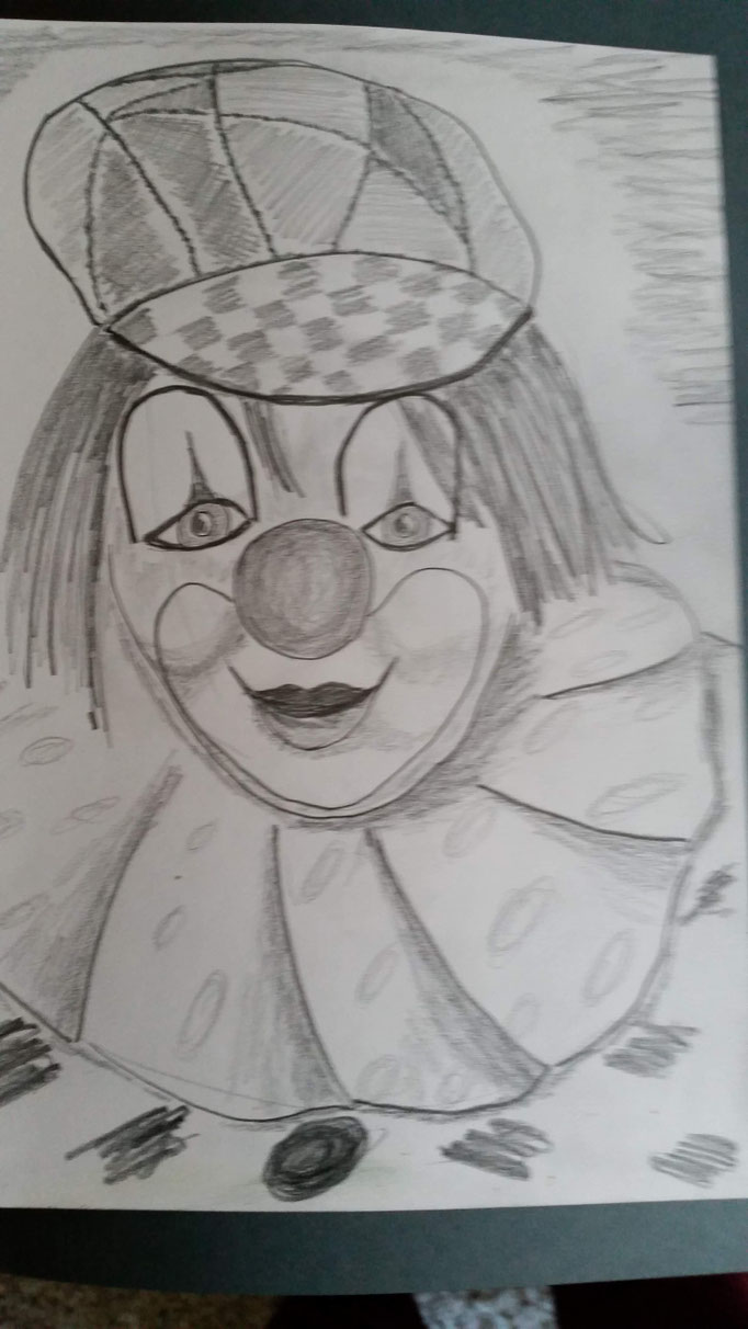 Bild 28, Clouwn, A4 Zeichnung