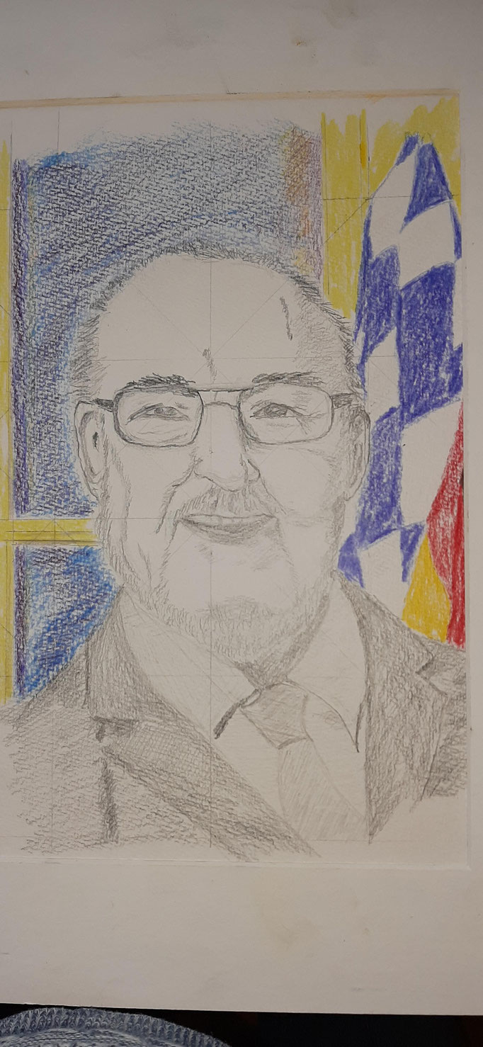 Bild 15: Johann S., A4, Bleistift und Buntstift