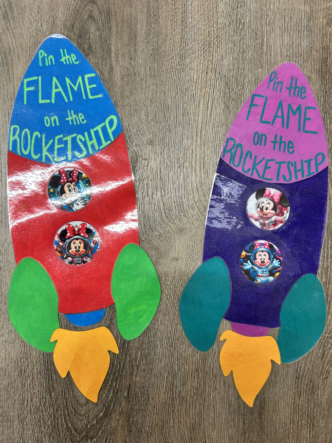 Rocket-themed birthday craft activity