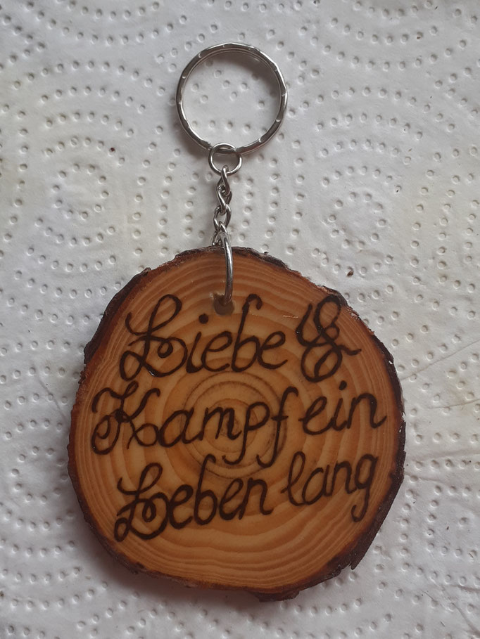 Schlüsselanhänger 6cm + Schlüsselringkette