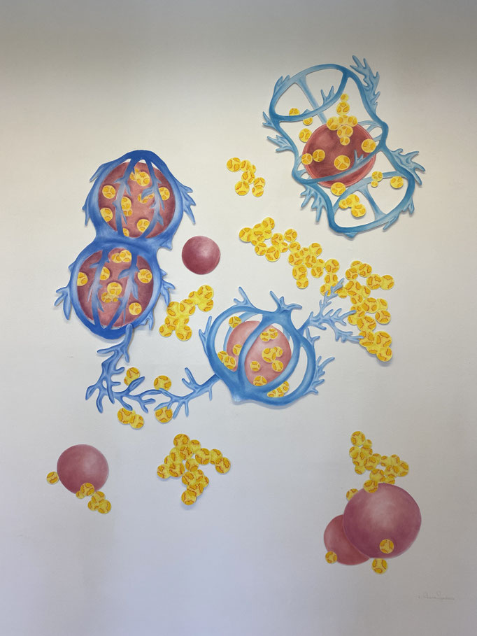 Ocean Symbiosis, 2024 | circa 180x150cm | Pastel op papier