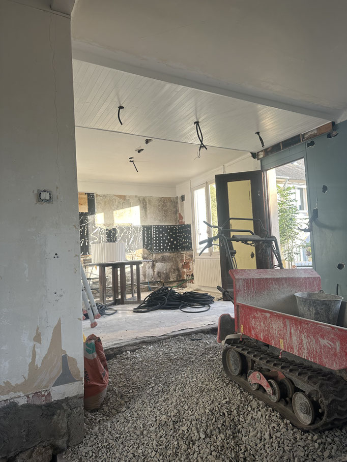 Chantier en cours à Douarnenez