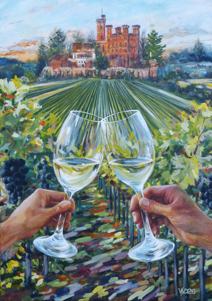 Der Klang der Ortenau - 50 x 70 cm  Acrylfarbe auf Leinwand  290.00 €