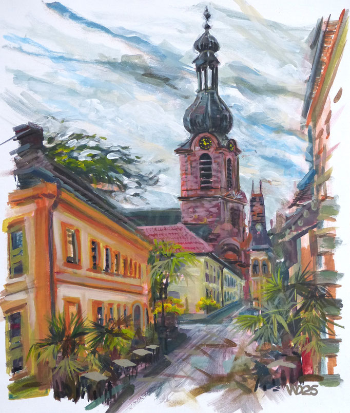Sankt Alexander - 46 x 55 cm  Acrylfarbe auf Leinwand  100.00 €