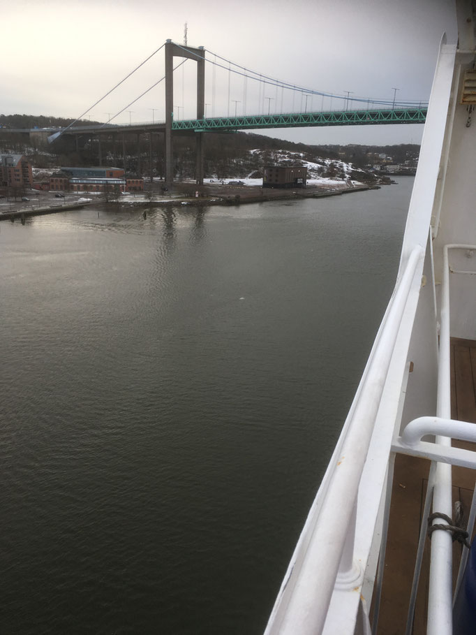 Ankunft in Göteborg am 18.02. um 09:15