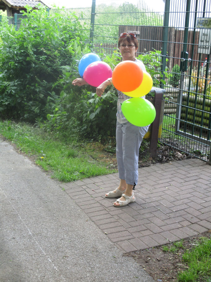 Luftballons für die Rennstrecke