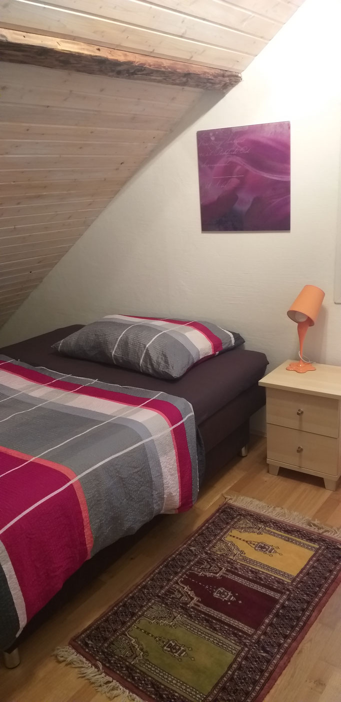 Schlafen 2. OG Sofabett/bed 2nd floor /140 cm Bett/bed / room semi open