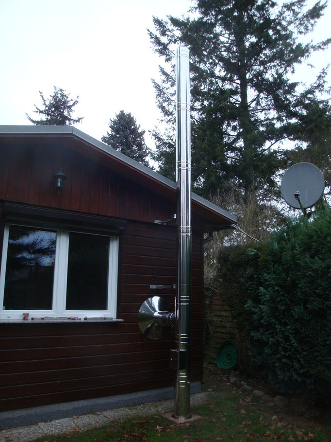 Edelstahlschornstein Bungalow Löwenberger Land